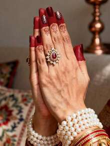 5pcs Modern Design Small Mandala Pattern Temporary Tattoo Stickers - Multicolor - View 5