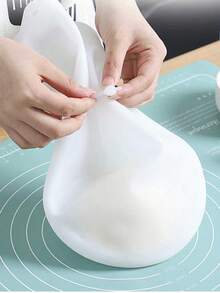 1pc Silicone Large Capacity Non-Stick Kneading Bag For Home Use - White Large - View 5