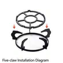 1pc Gas Stove Rack, Non-Slip Pot Holder, Universal 4-Claw/5-Claw Stove Rack - View 6
