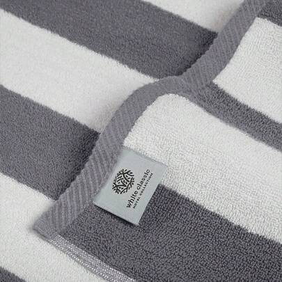 1/8pcs Extra Large Towel Set, Luxury Soft Striped Pattern Extra Large Towel, Super Absorbent Quick Dry, Suitable For Daily Use, Can Be Used As Bath Towel, Hand Towel, Super Soft Towel, Ideal For Bathroom, Home, Salon, Hotel, Gym, Approx. Size 27.56*55.12 Inches