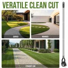 Edger Lawn Tool Hand Manual Wheel Rotary Lawn Edger With Adjustable Stainless Steel Handle Trimmer Grass Edger For Garden Sidewalk Yard Driveway Precise Grass Trimming - 1pc Black - View 6