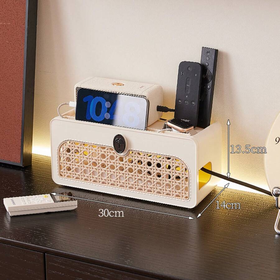 Media Storage - Milky White Small Size - View 1