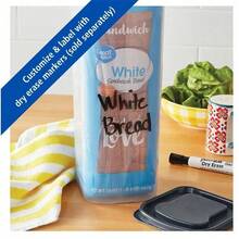 Honey-Bread Plastic Storage Keeper, Clear With Gray Lid (1 Each) 5.25" X 5.25" X 13.62" - 1 - 查看 5