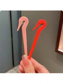 2件装/3件装/5件装便携式脱毛工具，一次性橡皮筋剪发器，发圈取下器，无损剪发工具 - 彩色 - 查看 15