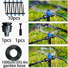 Garden Plant Watering And Spraying System, Automatic Irrigation Equipment Set, Equipped With Adjustable Nozzle Drip Irrigation Device, Including 1/4 Inch Drip Irrigation Kit, Suitable For Gardens, Greenhouses And Lawns. - Irrigation Kit - View 9