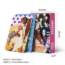 92张第二张专辑《REVIVE+》照片卡、贴纸、LOMO卡，适用于剪贴簿、手机壳、笔记本，可收藏明星卡，将风格融入日常生活，定制粉丝周边 - 彩色 - 查看 3