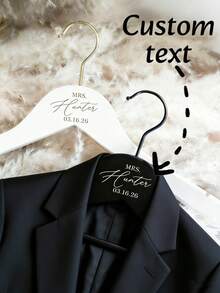 Personalized Bride Hanger, Bridesmaid Hanger, Wedding Dress Hanger, Customized Wedding Dress Hanger, Bridesmaid Gift, Customized Wedding Dress Hanger, Wooden Carved Hanger, Name Hanger, Bachelorette Party, Bride Gift, Personalized Bride Wedding Dress Hanger Gift, Customized Carved Bride, Wedding Dress/Groomsman, Bridesmaid Gift/Mother's Day/Father's Day Carved Gift - Multicolor - View 1