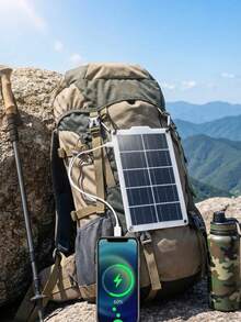 Portable Foldable Solar Panel, 5W/10W (Non-Foldable), 12W, 21W, 32W Options, Waterproof & Durable, Emergency Charging For Phones, Power Banks, Flashlights Or Small Energy Storage Devices During Outdoor Camping, RV Travel - Multicolor - View 6
