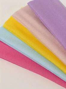 18pcs Elegant Bohemian Style Headbands, (No Duplicate Colors) Women's Colorful Elastic Sports Sweatbands, Yoga Running Hair Accessories, Knitted Headbands For Washing Face And Makeup - 彩色 - 查看 7