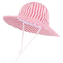 Baby Sun Hat Toddler Sun Protection Bucket Hats For Boys Girls Infant Wide Brim Beach Hat Baby Bucket Hat - Sun Hat With Wide and Narrow Stripes - View 6