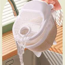 1 máy rửa gạo tự động - Dễ dàng làm sạch gạo, rổ lọc gạo lưới mịn, nấu ăn lành mạnh - Dụng cụ nhà bếp - Một kích thước phù hợp với tất cả - Xem 6