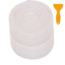 A Transparent Silicone Kitchen And Bathroom Sealant Tape With Tools - Self-Adhesive Waterproof And Mold-Resistant Gap Filler Strip, Suitable For Countertops, Stoves, Sinks - Multi-Purpose Transparent Sealant Strip - Multicolor - View 5