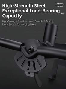 WEST BIKING 90 Degree Foldable Wall-Mounted Bicycle Hook, Rust-Resistant And Wear-Resistant, Can Hang Helmet, Cycling Shoes, Glasses, Mountain Bike, Road Bike, Bicycle Accessories Storage Hook, Includes Installation Accessories - A - View 3