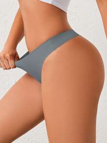 3 chiếc quần lót dây gợi cảm nhiều màu sắc, chất liệu mềm mại, kiểu G-string, quần lót chữ V thoải mái cho nữ, đồ lót nữ. - Nhiều màu - Xem 7