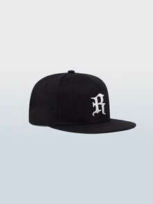 1pc Unisex Hip Hop Baseball Cap With Letter R Embroidery Design, Adjustable Dad Hat And Baseball Cap, Suitable For Outdoor Sports, Travel And Running, Multi-Color Options - R - View 6