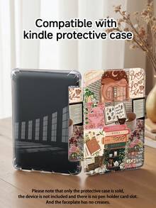 Ayotu 花卉和书籍图案平板电脑保护套和 Kindle 电子书保护套，兼容 iPad 10 代、11 英寸/Air 4 代/Air 7 代/9.7 英寸，兼容三星 Galaxy Tab A9 Plus，Kindle（11 代 - 2024 版）（6 英寸），Kindle Paperwhite 12 代 2024，时尚简约的图案使其成为绝佳的节日礼物。 - 彩色 - 查看 9