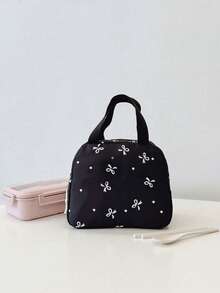 三件套休闲学院风蝴蝶印花背包套装，包含背包、午餐包、斜挎包和带笔记本电脑隔层的笔袋，配有可调节肩带、多口袋大容量多功能书包套装，适合女性/女孩/青少年/大学生/毕业生日常使用/度假/旅行/返校，可爱蝴蝶图案背包 - 黑色 - 查看 9