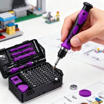115-In-1 Screwdriver Set, Electronics Repair Tool Kit, Suitable For Computer, Laptop, Phone, Apple Device, Tablet, Home DIY, Game Console, Glasses, Watch, Doorbell, Equipped With Micro Magnetic Drill Bits