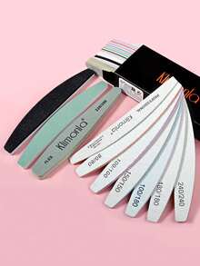 10pcs Professional Nail Grinding & Shaping Tool Kit, Nail Files, Buffers, Manicure Care Set - Multicolor - View 1