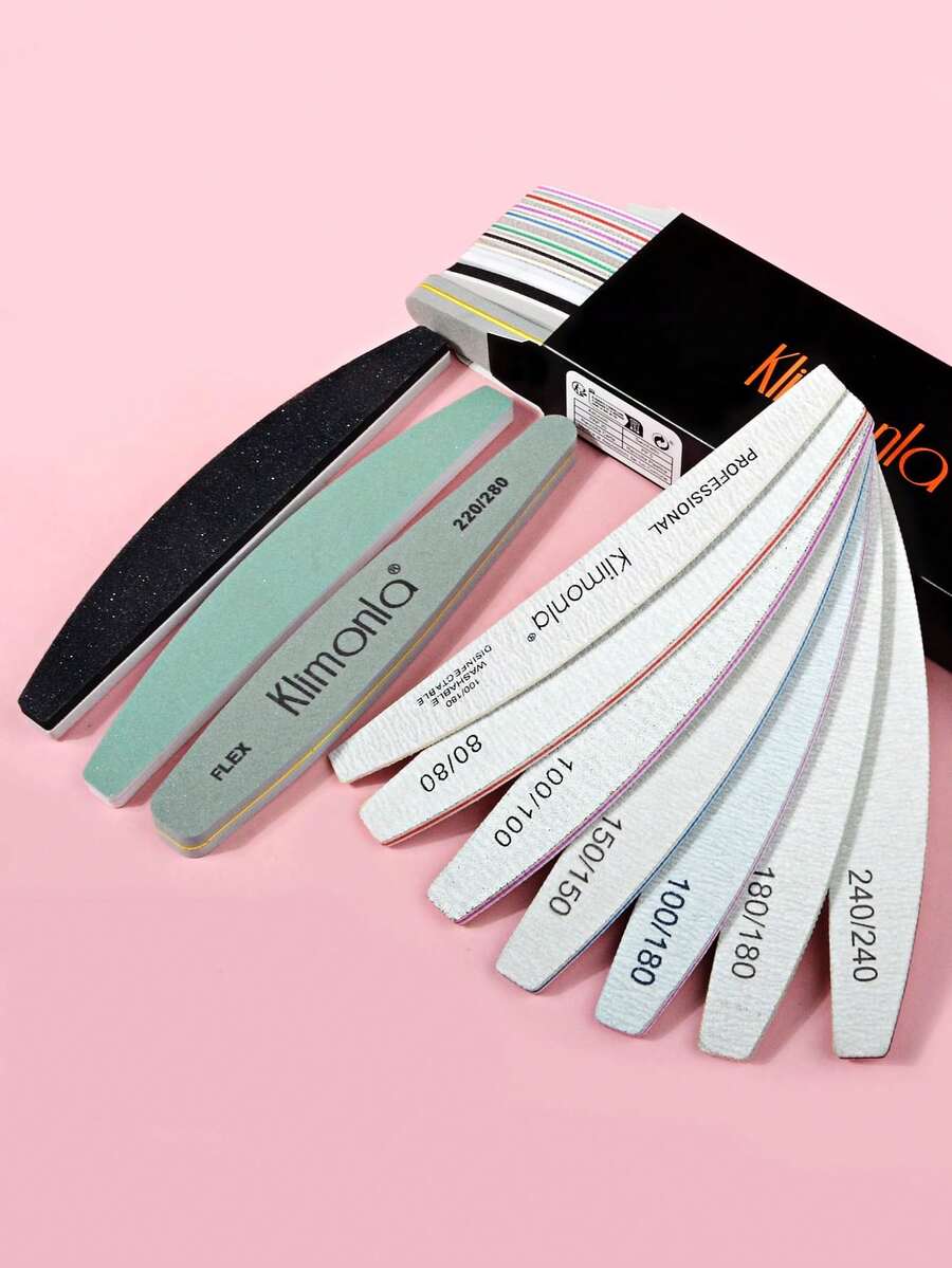 10pcs Professional Nail Grinding & Shaping Tool Kit, Nail Files, Buffers, Manicure Care Set - Multicolor - View 1