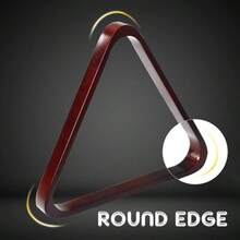 Solid Wood Pool Ball Rack Billiard Ball Triangle Rack Pool Table Ball Holder Positioning Rack 2-1/4" Pool Ball Rackgift - Burgundy - View 3