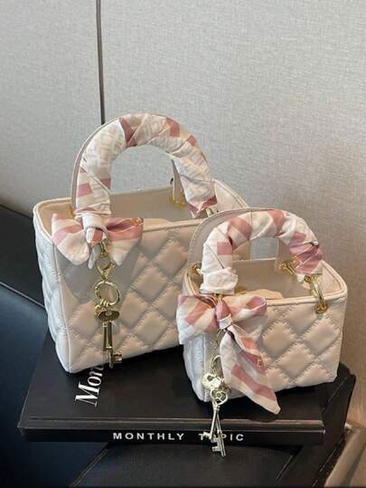 2026 Nueva llegada Bolso de mano de lujo y moda de nicho de alta gama para mujer Daffy, bolso bordado con diamantes, bolso de mano, bandolera, adecuado para vacaciones de primavera/verano, viajes, campus, viajes diarios, regalo de Navidad, fiesta, boda