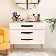 2pcs PU Leather Drawer Pulls, Leather Suitcase Handle, Leather Cabinet Handles With Mounting Screws, Modern Leather Cabinet Pulls - 2Pcs - View 9