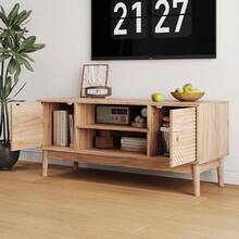 Television Stands & Entertainment Centers - Oak + MDF - View 6