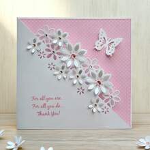 1pc Creative Lace Flower, Butterfly Metal Cutting Die, Suitable For DIY Scrapbooking, Embossing, Handmade Card Making, Gift Card Crafting - A - View 3