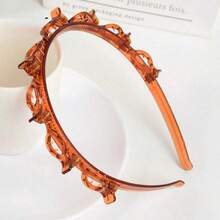 1/2条新款韩版镂空编织发带，刘海夹发饰，女士配饰，美发工具，美容配饰，卷发配饰，适合秋季，旅行发带 - 彩色 - 查看 5