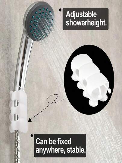 The Suction Shower Head Holder, Shower Fixer, Bathroom Shower Nozzle, And Drill-Free Shower Head Suction Mount Base.