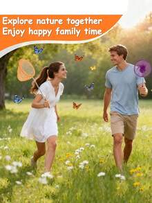 4 Packs Telescopic Butterfly Fishing Nets - Butterfly Catcher Catching Insect Net Colorful Outdoor Tools Catching Bugs Fish Insect Ladybird - Multicolor - View 6