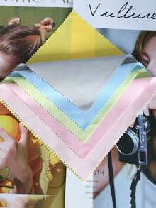 超细纤维清洁布，适用于清洁时尚眼镜、近视眼镜、手机屏幕、相机镜头、液晶电视屏幕，是返校和旅行必备品。 - 彩色 - 查看 3