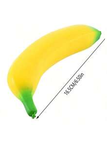 Soft Squishy Banana Simulator, Slow Rising Anti-Stress Fruit Shaped Squeezer, Fun And Stress Relief, Soft Plush Banana - Multicolor - View 4