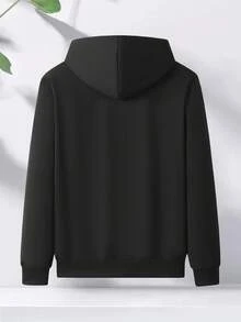 Women's Hooded Sweatshirt Jacket, All-Season Wear, Street Casual Style, Comfortable And Versatile, Great For Travel, Fitness And Commuting. - Black - View 3