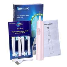 Hailicare 成人充电式电动牙刷，5种模式，旋转式设计，配有4个柔软替换刷头 - 彩色 - 查看 16