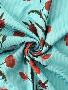 Áo hai dây Lysee dành cho nữ, họa tiết hoa nhí mùa hè, chất liệu cotton co giãn màu xanh dương, cổ tròn, không tay, phong cách Y2K retro bohemian thường ngày, thích hợp cho kỳ nghỉ. - Màu xanh lam - Xem 6