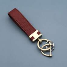 Leather Keychain Lanyard, Fashion Unisex Key Ring, Creative New H Car Key Chain, Zinc Alloy Key Chain - Multicolor - View 17