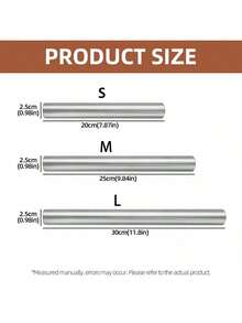 Stainless Steel Uncoated Rolling Pin, Hollow Lightweight Design, Reusable Dough Roller, Suitable For Baking, Pizza, Pastry, Cookies And Kitchen Baking Tools - Multicolor - View 3