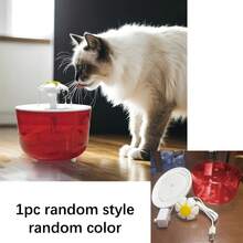 (Without Usb Plug) 1.5l Usb Powered Mini Transparent Drinking Fountain With Filter And Silent Water Pump Suitable For Small Cats And Dogs (Water Pump Color Random) - Clear - View 24