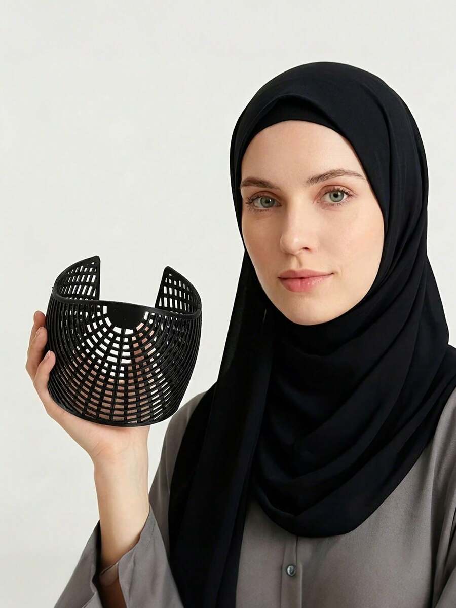 1条防滑头带，时尚百搭的穆斯林女性必备头饰，适合日常、户外活动、运动和休闲活动