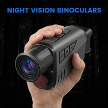 KLZO-ABS Night Vision Monocular USB-C Charging - 10x 40mm IR Night Vision, 16x Digital Zoom, 1.54-Inch HD Display, Ideal For Hunting, Camping, Wildlife Observation, Security Monitoring, Adventure Photography | Stylish Monocular Design | Portable Night Vision With 32G Card+Card Reader + Storage Pouch - LY001(32 Card+Card Reader+Storage Pouch) - View 3