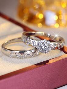 极简时尚独特叠戴戒指套装 - 套戒 - 查看 4