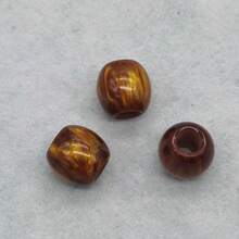 20 件 CHUPU 12 毫米树脂大孔珠，适合 DIY 珠宝制作 - 多种颜色（白色、米色、棕色、绿色），带大理石纹理和斑点图案 - 非常适合手链、项链和工艺项目，抛光纹理工艺珠，适合珠宝制作，CHUPU - 彩色 - 查看 28