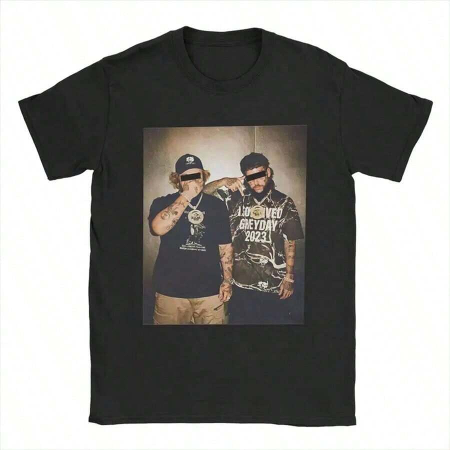 Suicideboy Vintage Style T Shirt Men Funny T-Shirts Round Neck Tee Shirt Short Sleeve Clothes New Arrival Men Graphic T Shirts |   Men's T-Shirts |   Graphic Tee Mens Clothes Cheap Black Graphic Shirt - 黑色 - 查看 1