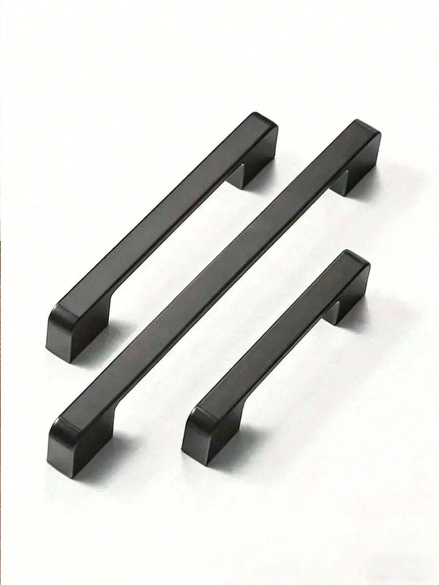 1pc Matte Black Kitchen Cabinet Handle, Cabinet Pull, Kitchen Hardware Accessories, Drawer Pull, Wardrobe Handle, Christmas Gift, New Year Gift, Valentine's Day Gift, Back To School Gift, Easter Gift - Multicolor - View 1