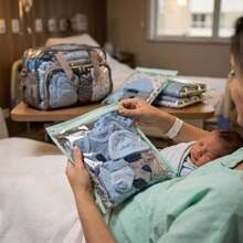 Set Of 5 Multipurpose Diaper Bags With Zipper - White - View 3