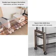 Heavy Duty Clothes Rail Storage Organiser | Sturdy Clothing Rack With Shelves & Shoe Rack - View 6
