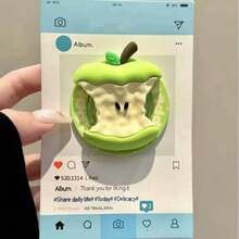 Cartoon Silicone Magnetic Phone Holder, Flower, Fruit, Cow Pattern Phone Grip Air Cushion Foldable Stand, Phone & Tablet Rear Support Bracket - Multicolor - View 14