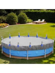 6 Pieces Durable Stainless Steel Pool Cover Clips With Blue Plastic Handles - Heavy Duty Windproof Spring Clips For Secure Above - 6 Stainless Steel Clothes Clips - View 12